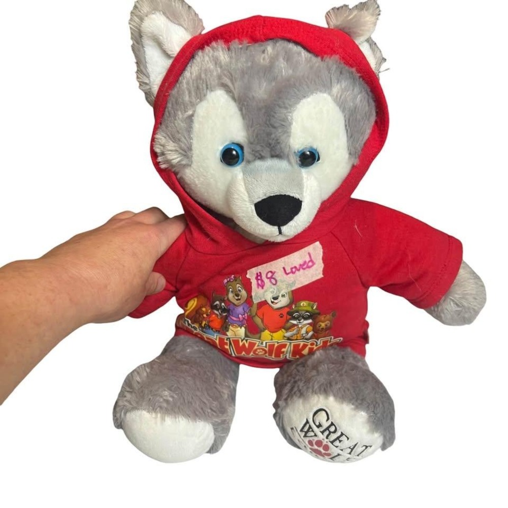 Build-A-Bear Workshop Great Wolf Lodge Wiley The Wolf Plush Stuffed Animal Toy